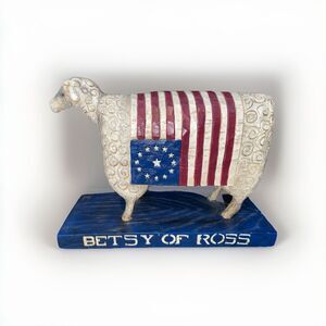 Betsy Of Ross Primitive Folk Art By David, David Harden Ohio Artist
